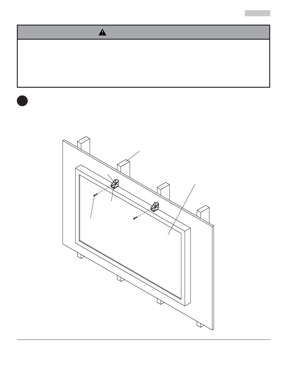 Avertissement, Ca e, Installation sur un mur à montants en bois | Peerless-AV ACC952 - Installation User Manual | Page 16 / 20