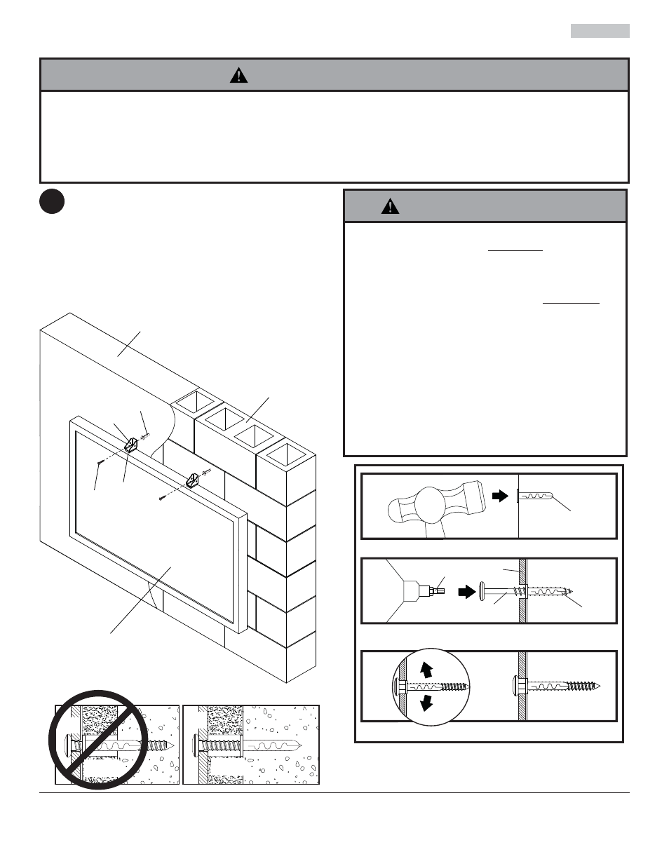 Avertissement, Da c, Ad c | Peerless-AV ACC952 - Installation User Manual | Page 17 / 20