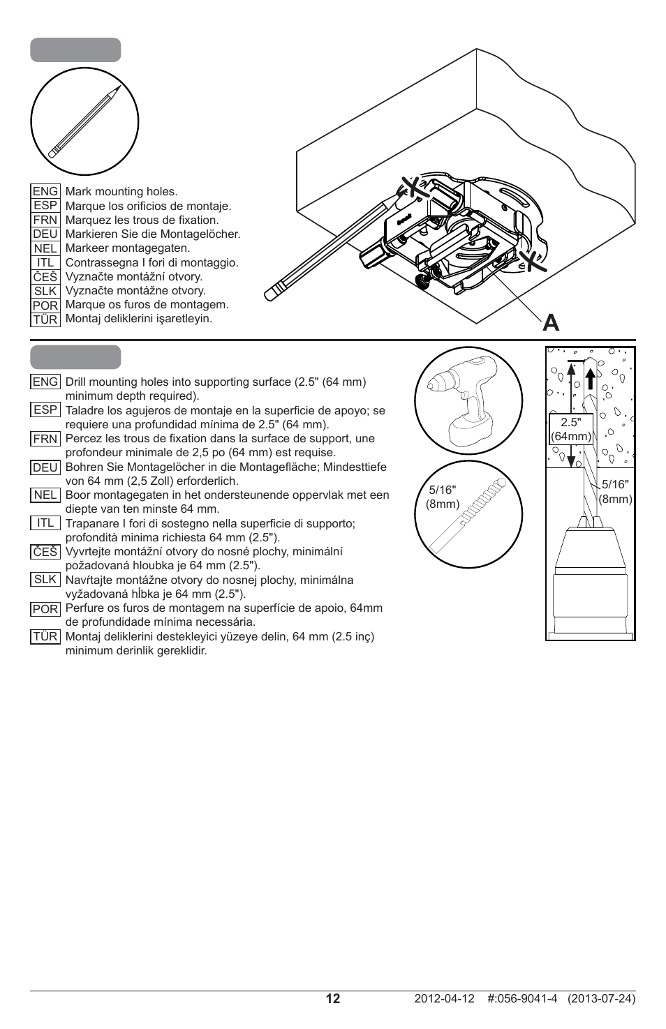 2c-1, 2c-2 | Peerless-AV PRGS-UNV - Installation User Manual | Page 12 / 24