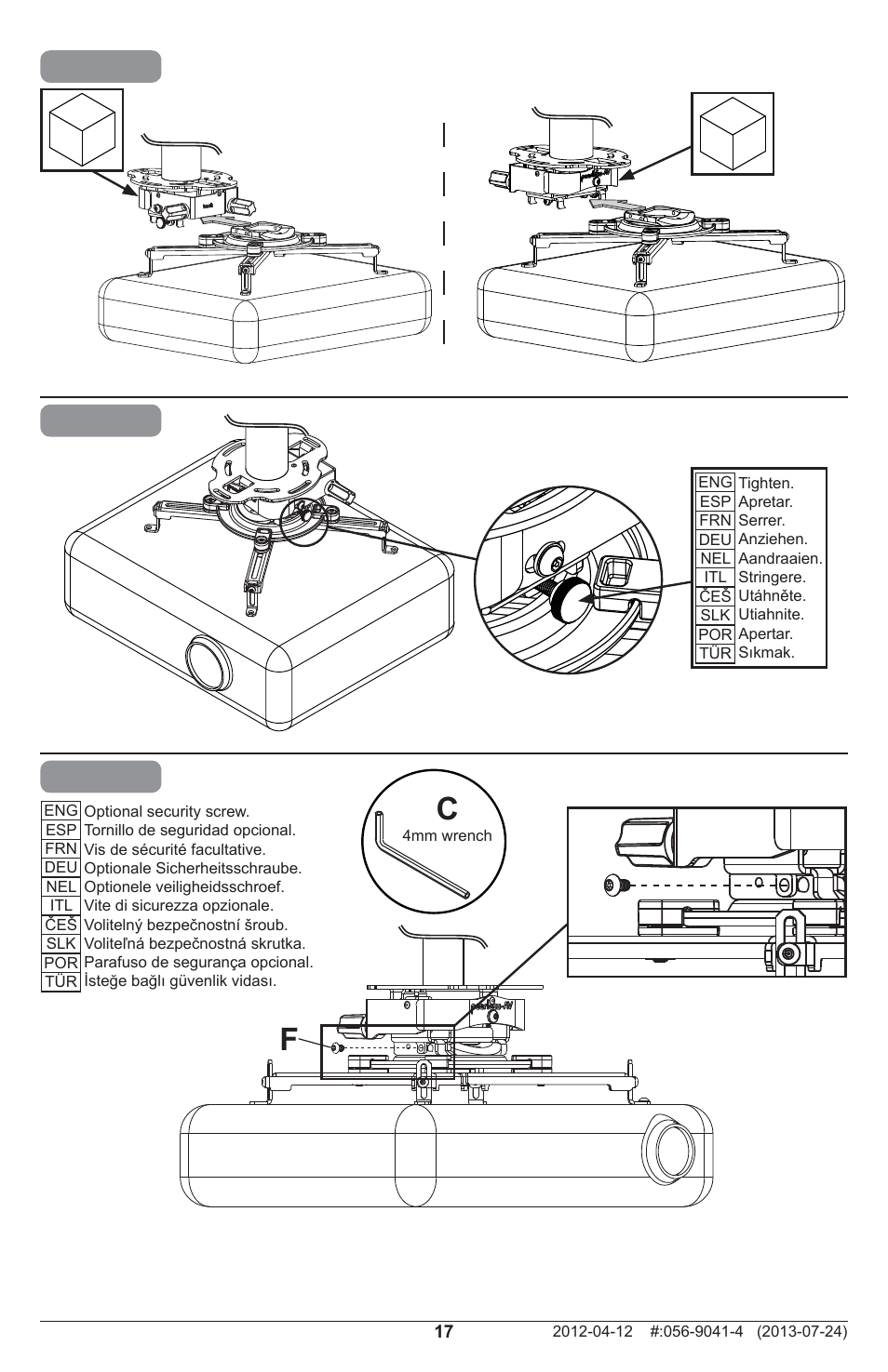 Peerless-AV PRGS-UNV - Installation User Manual | Page 17 / 24