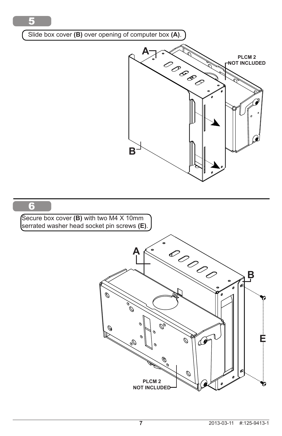 Ab b, 56 e | Peerless-AV DS496 - Installation User Manual | Page 7 / 8