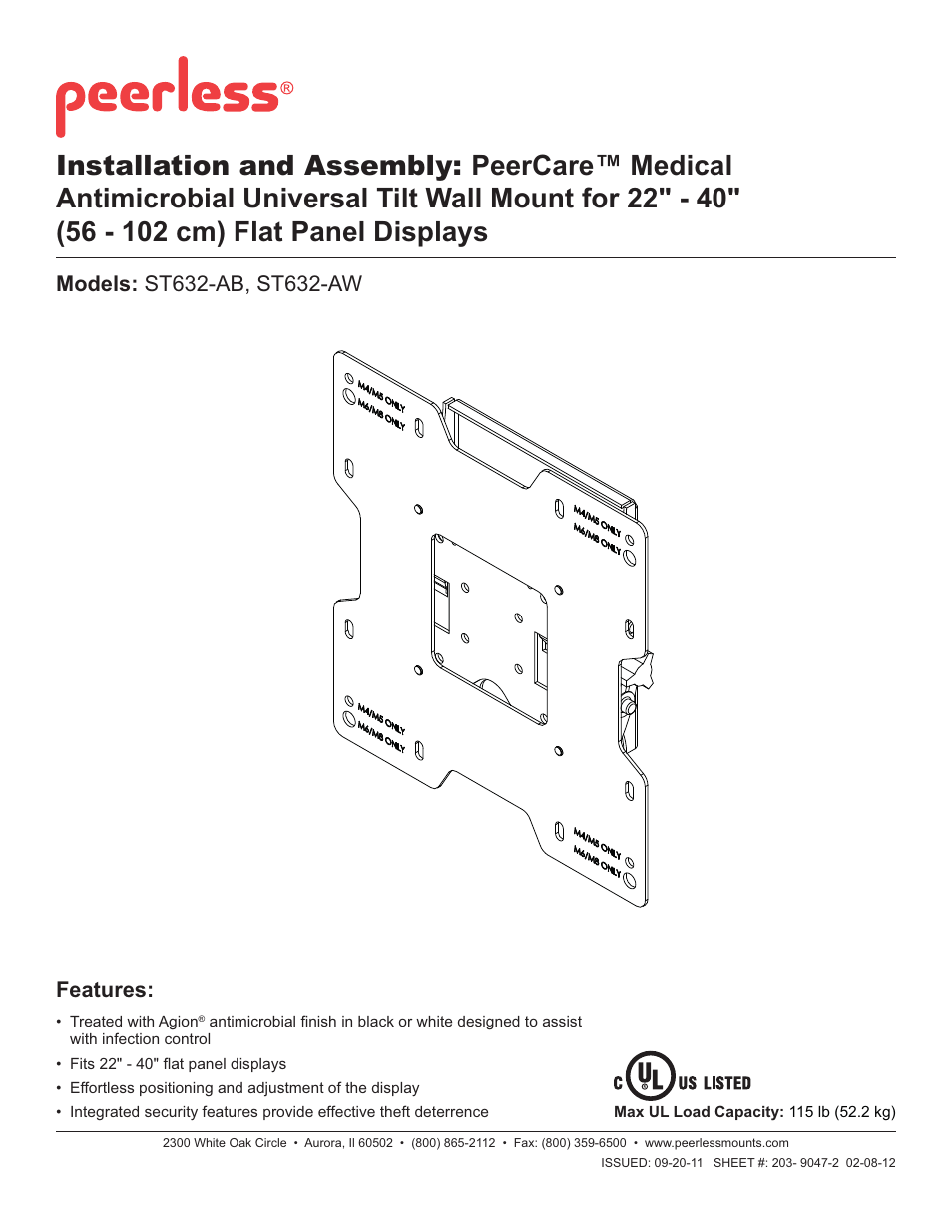 Peerless-AV ST632-AW - Installation User Manual | 29 pages