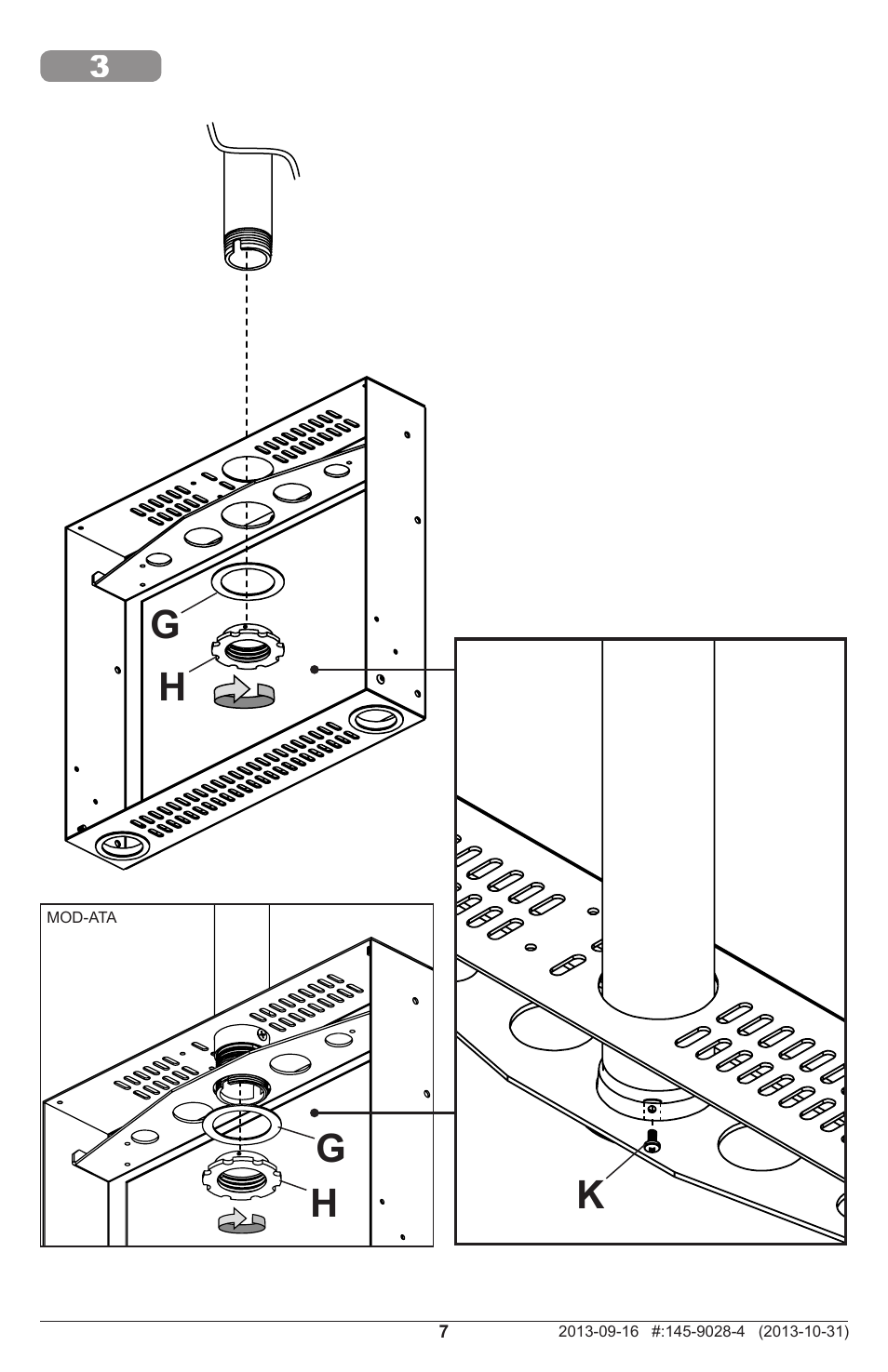 Gh h k | Peerless-AV DST995 - Installation User Manual | Page 7 / 13