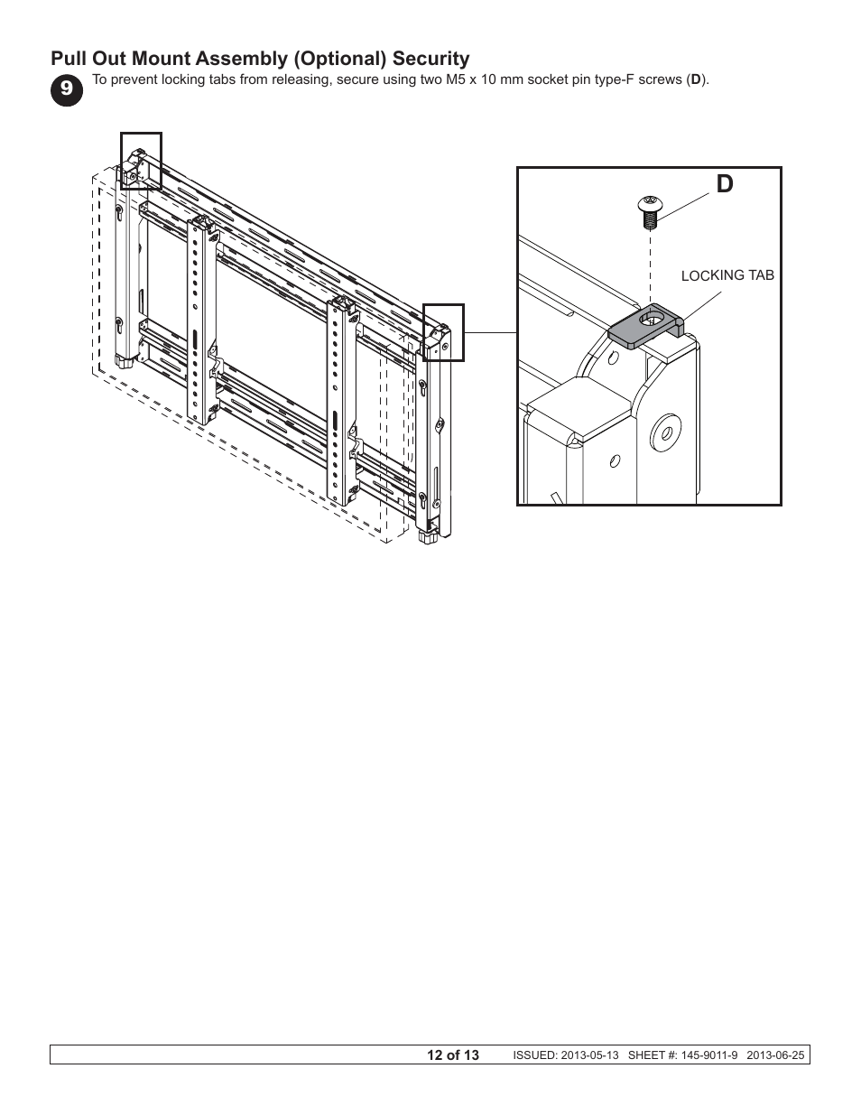 Peerless-AV DS-VW765-LAND - Installation User Manual | Page 12 / 13