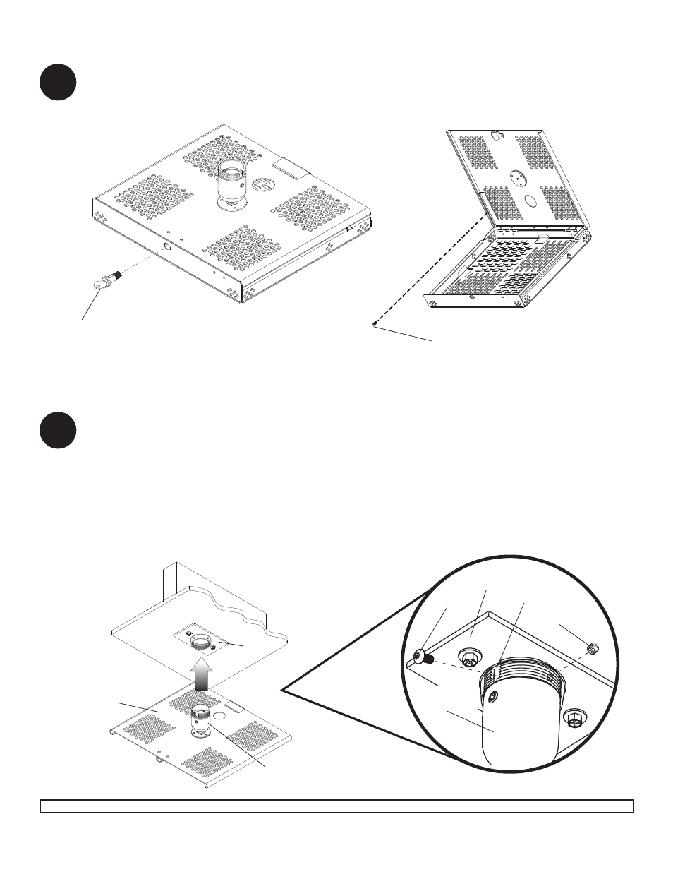 Top tray installation, Xw y | Peerless-AV PSM-UNV-W - Installation User Manual | Page 6 / 9