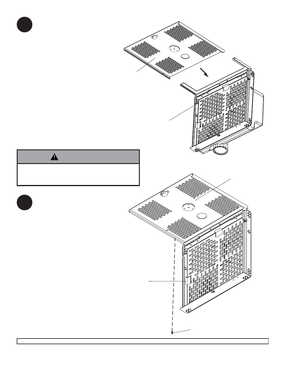 Warning | Peerless-AV PSM-UNV-W - Installation User Manual | Page 8 / 9