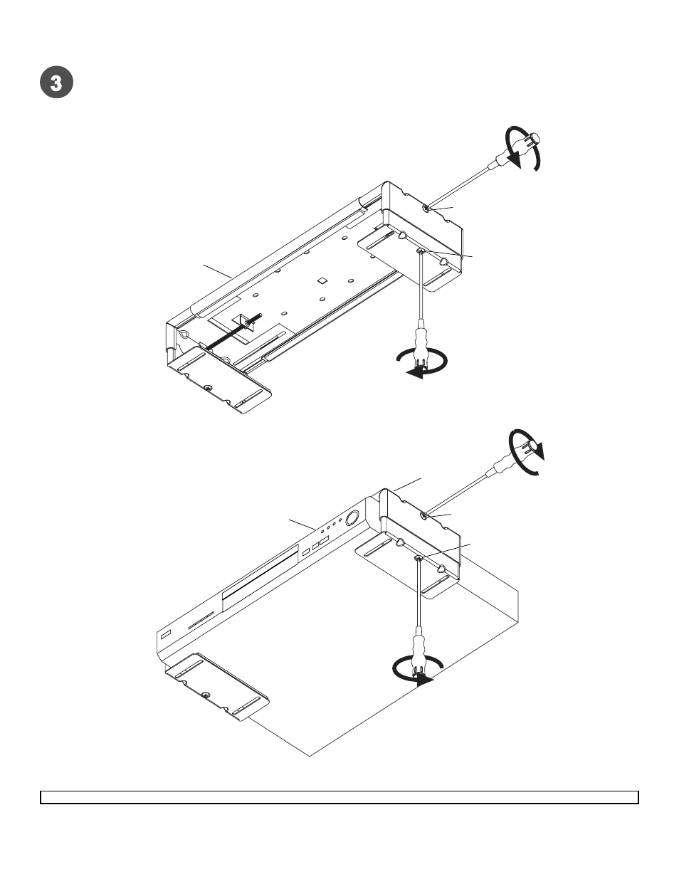 Installing a single dvd/dvr/vcr mount | Peerless-AV VPM25-J - Installation User Manual | Page 4 / 5