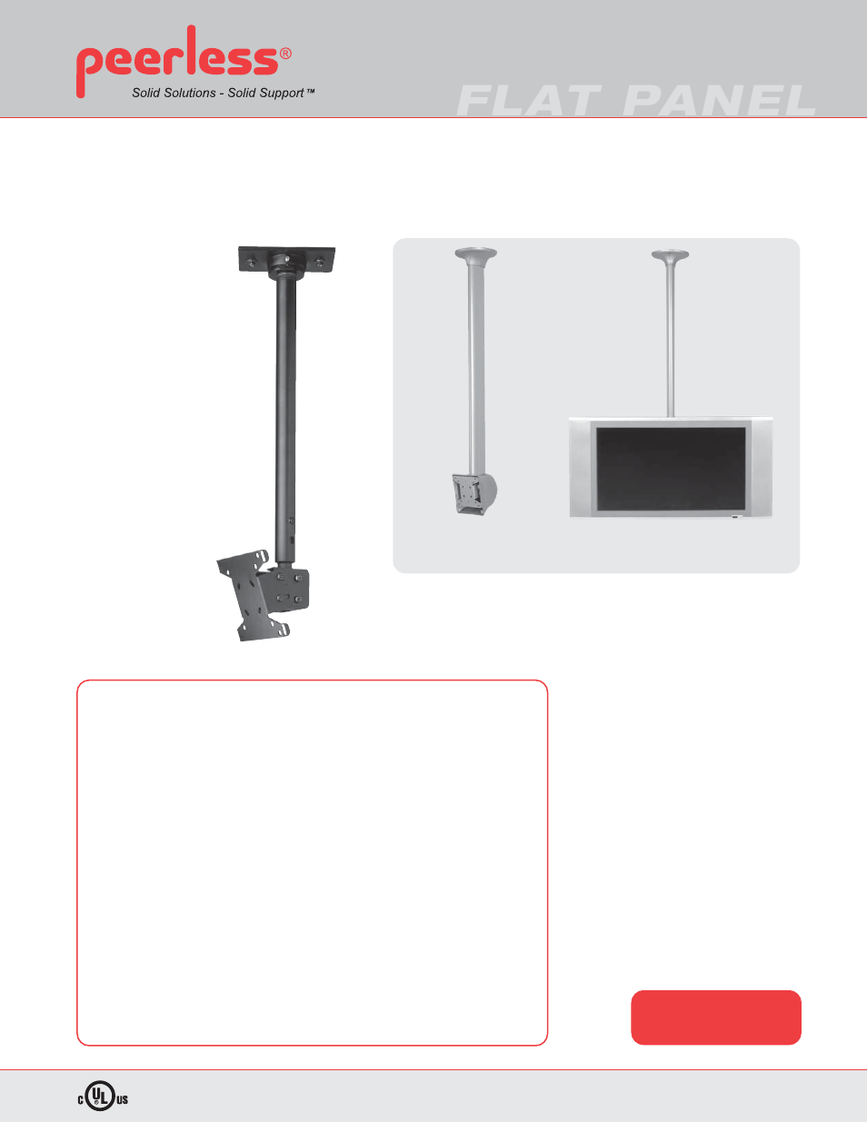 Peerless-AV LCC-36S  - Sell Sheet User Manual | 2 pages