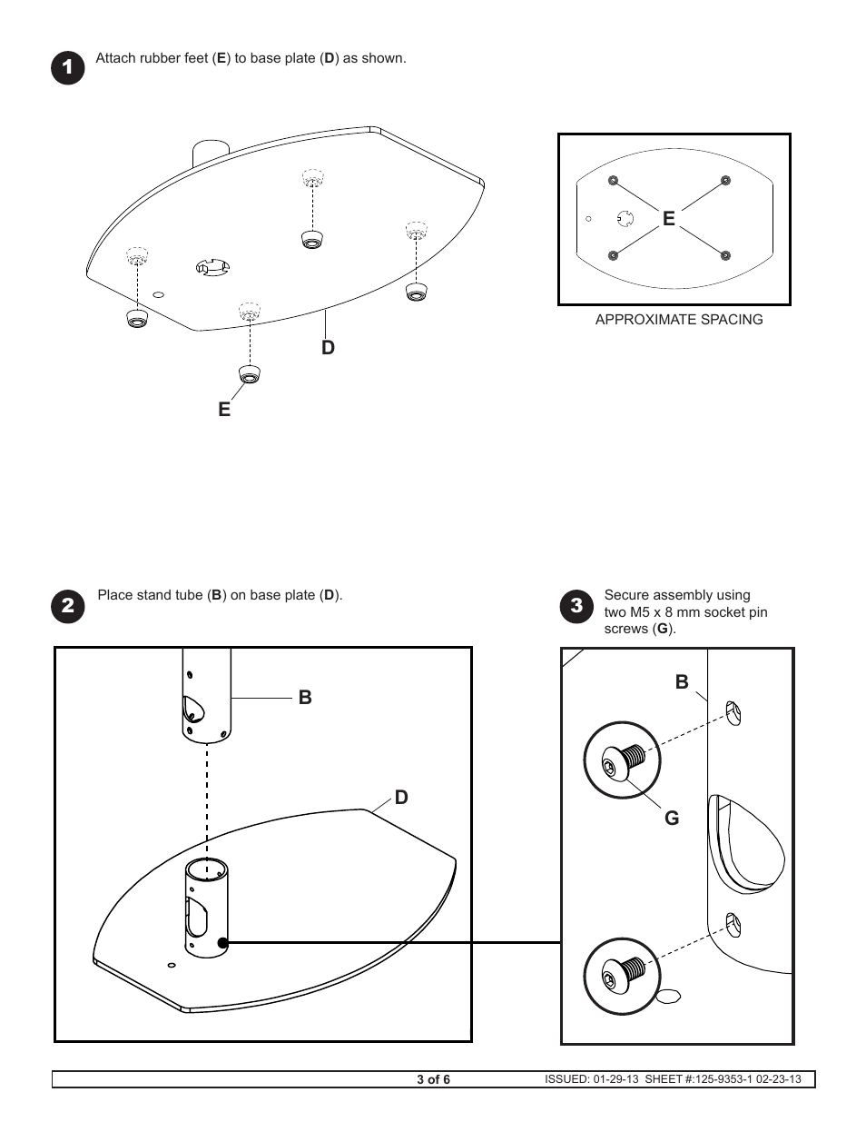 Peerless-AV PTS510I-W - Installation User Manual | Page 3 / 6