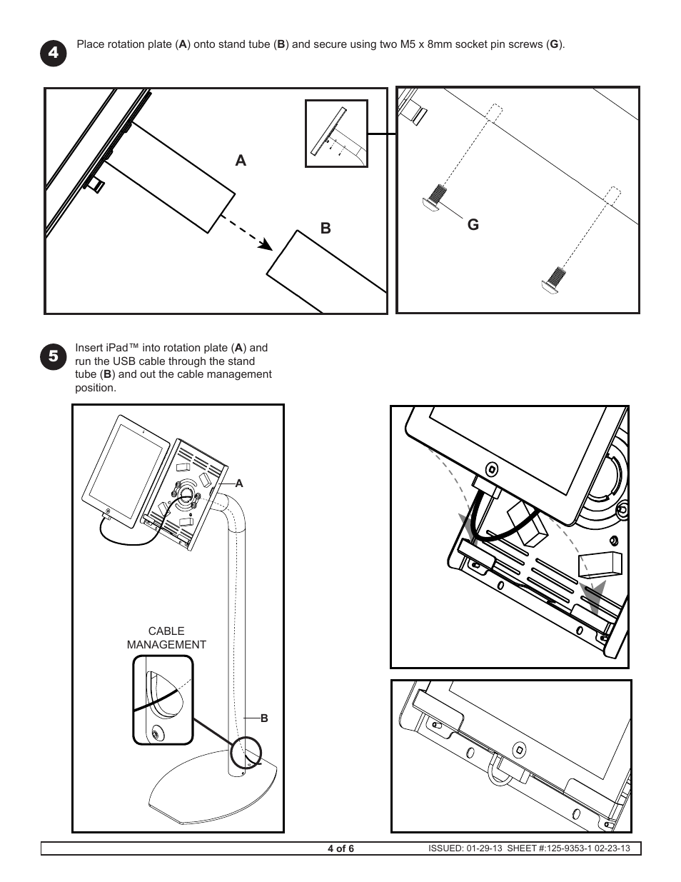 Ab g | Peerless-AV PTS510I-W - Installation User Manual | Page 4 / 6