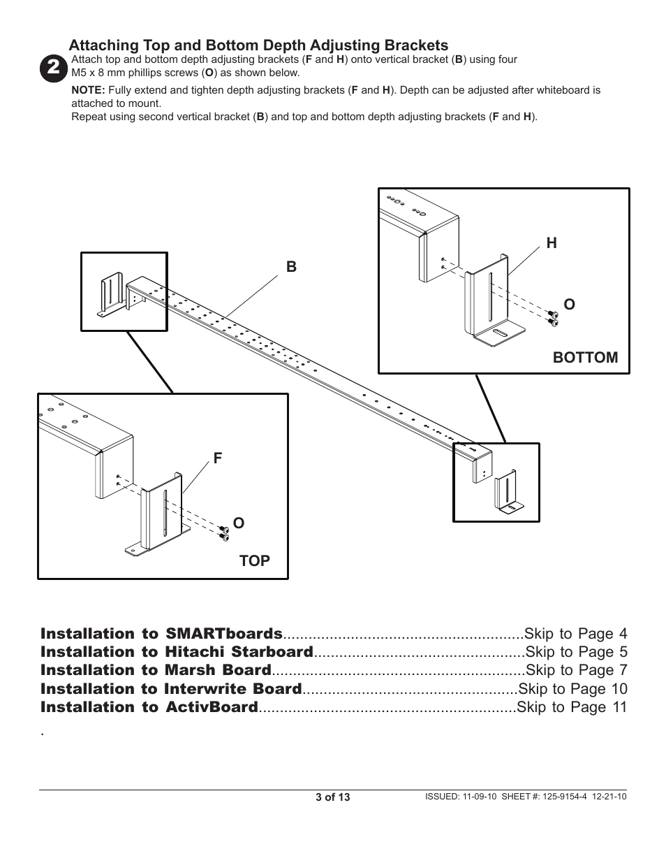 Peerless-AV IWB600-2SB - Installation User Manual | Page 3 / 13