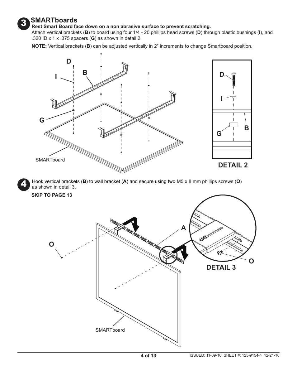 Peerless-AV IWB600-2SB - Installation User Manual | Page 4 / 13