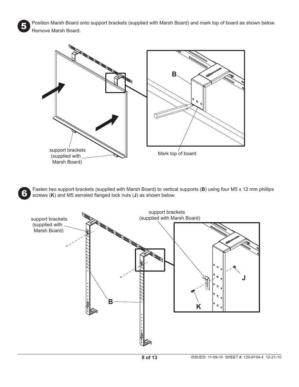 Jk b | Peerless-AV IWB600-2SB - Installation User Manual | Page 8 / 13