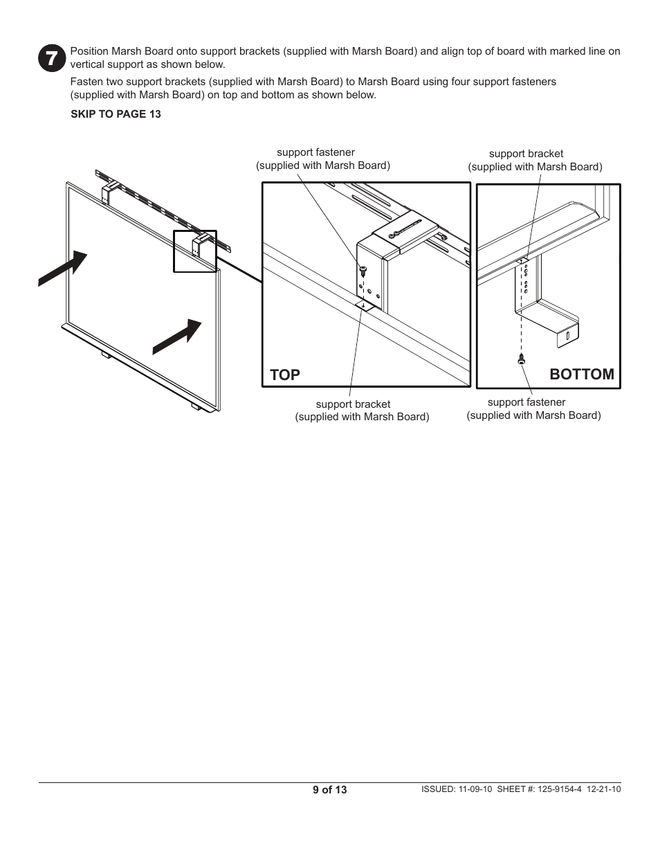 Top bottom | Peerless-AV IWB600-2SB - Installation User Manual | Page 9 / 13