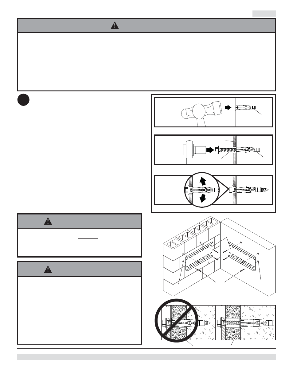Avertencia, Qp p b, Pb q | Peerless-AV CM850 - Installation User Manual | Page 23 / 48