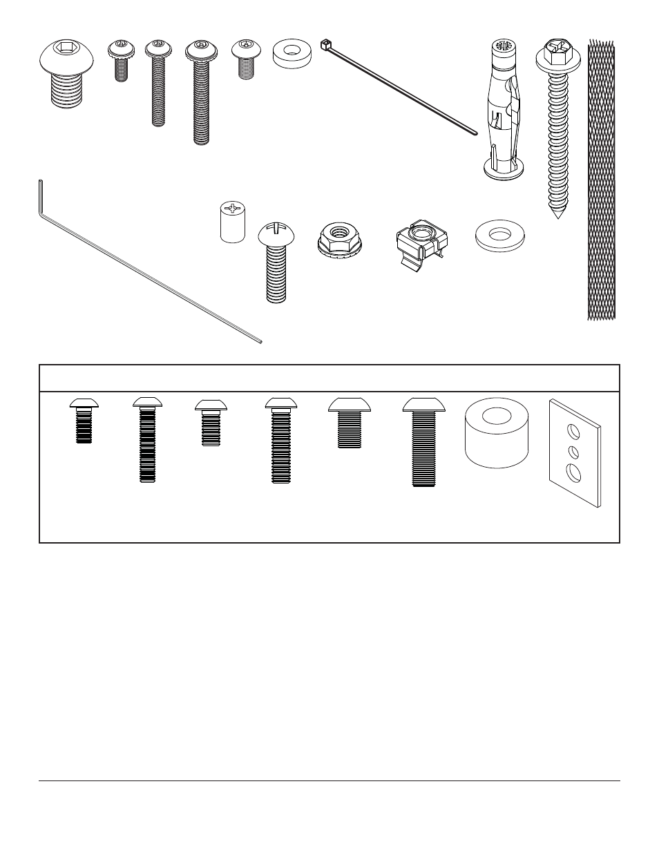Security adapter bracket fasteners | Peerless-AV CM850 - Installation User Manual | Page 4 / 48