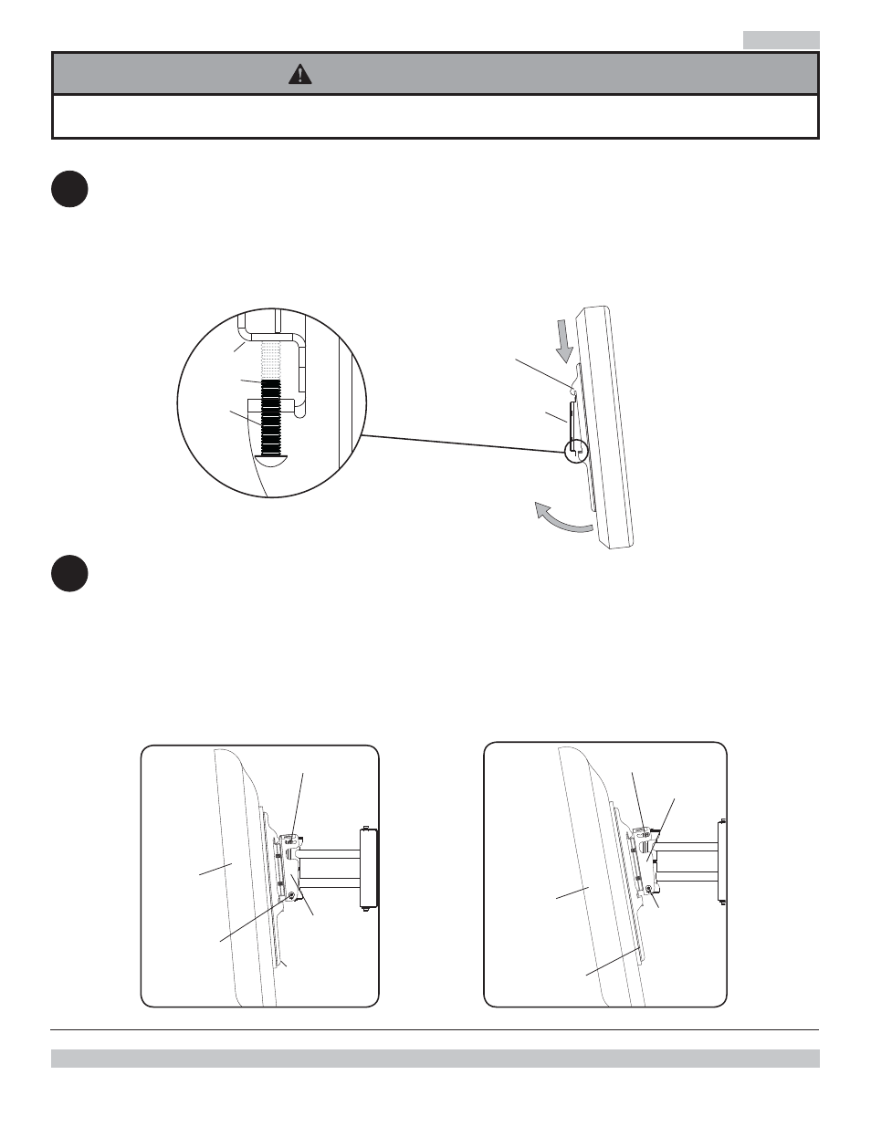 Avertissement, Montage et démontage d’un écran plat, Detalle 1 | Peerless-AV CM850 - Installation User Manual | Page 46 / 48