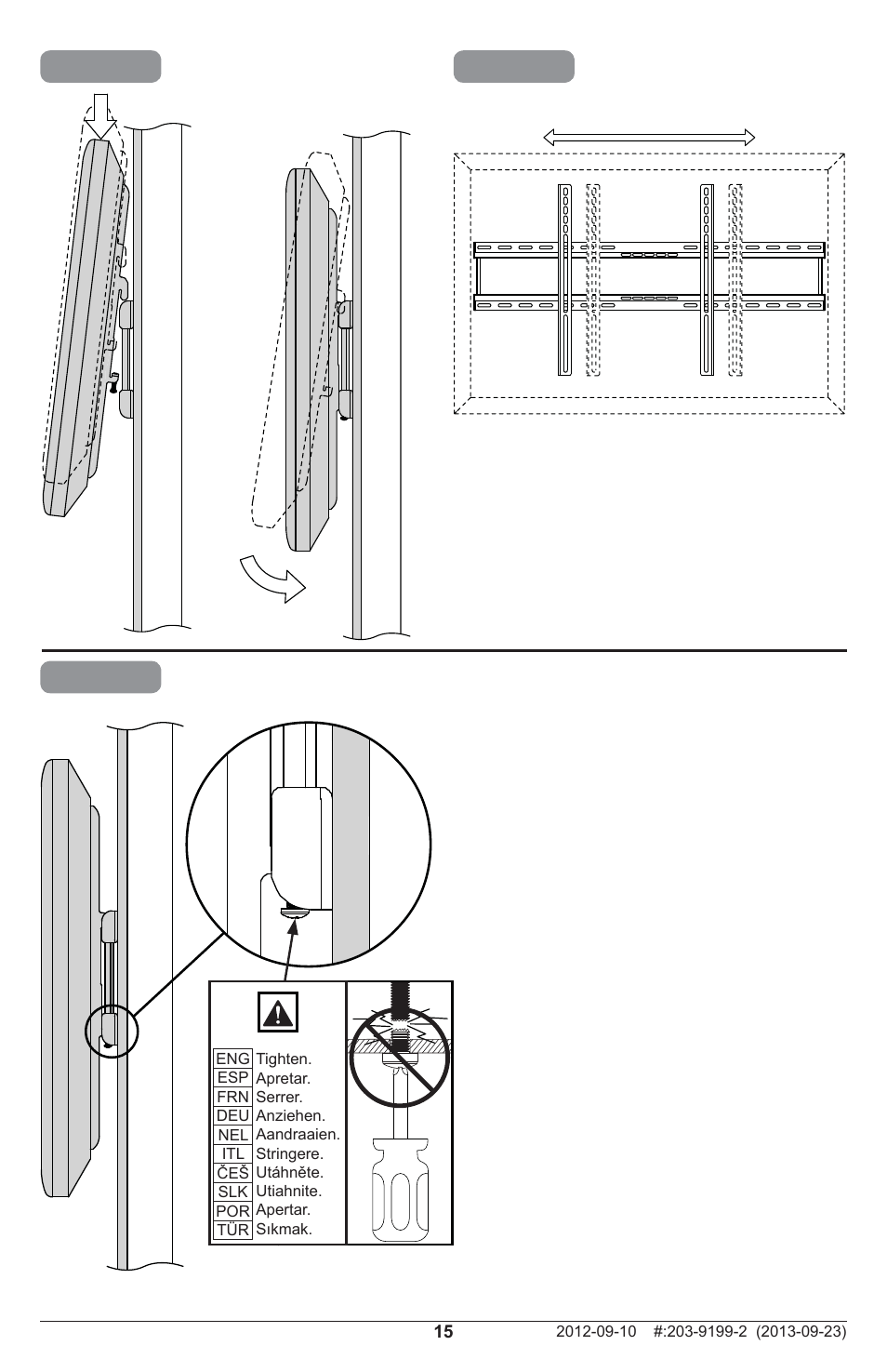 Peerless-AV SFL670 - Installation User Manual | Page 15 / 20
