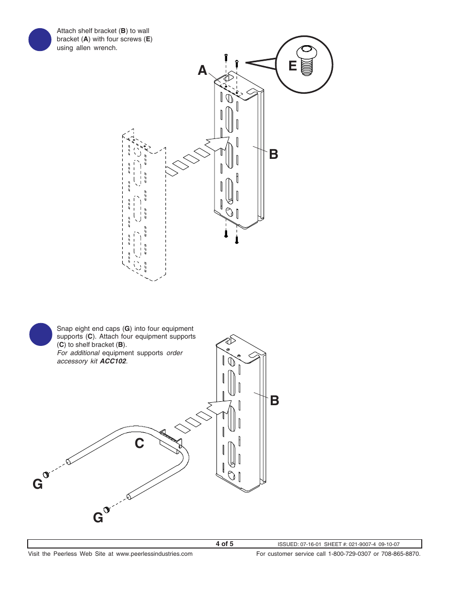 Peerless-AV PM610G - Installation User Manual | Page 4 / 5