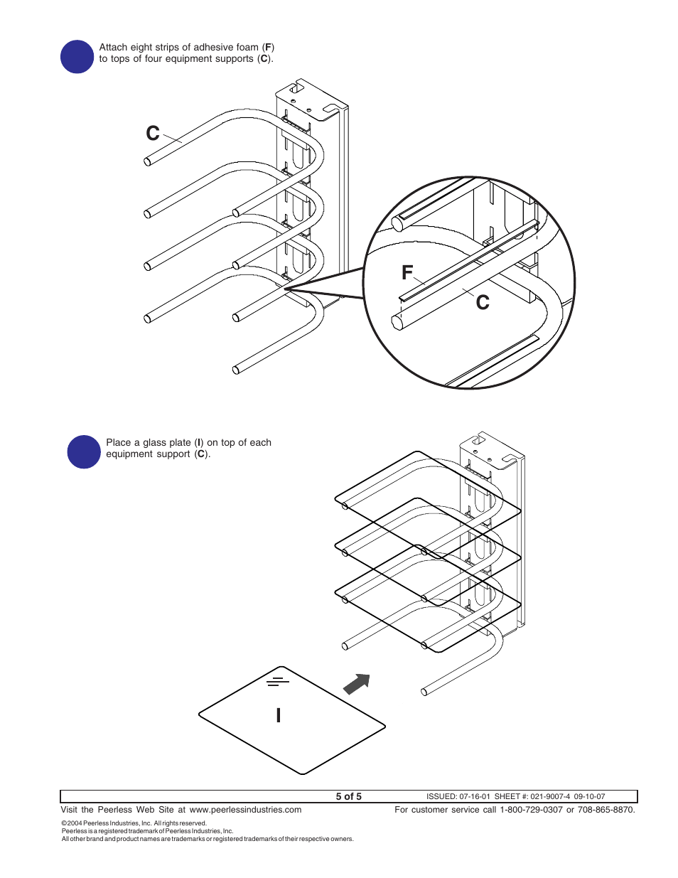 Cf 6 | Peerless-AV PM610G - Installation User Manual | Page 5 / 5