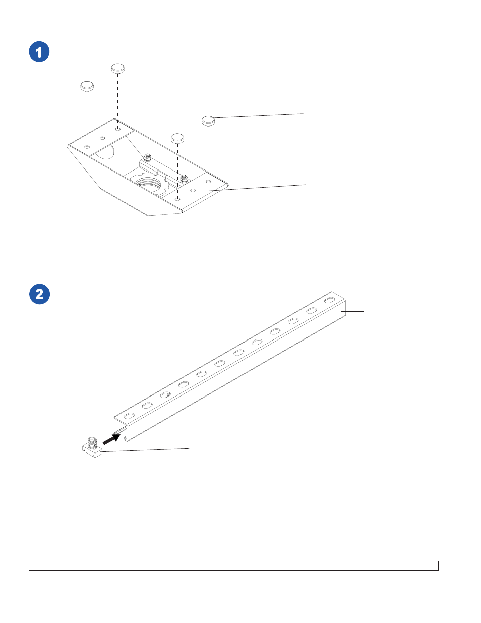Unistrut, Track i | Peerless-AV ACC845 - Installation User Manual | Page 2 / 4