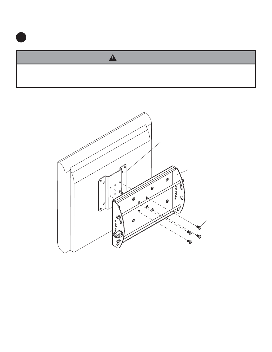 Warning | Peerless-AV ST24D - Installation User Manual | Page 7 / 9