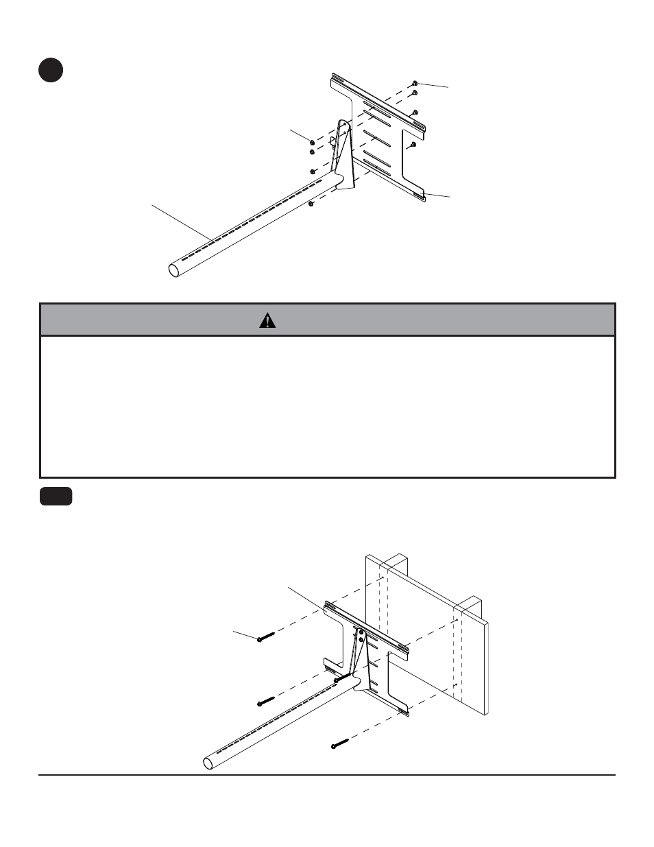 Warning, Lk m k e | Peerless-AV PSTK-2955-W - Installation User Manual | Page 6 / 9