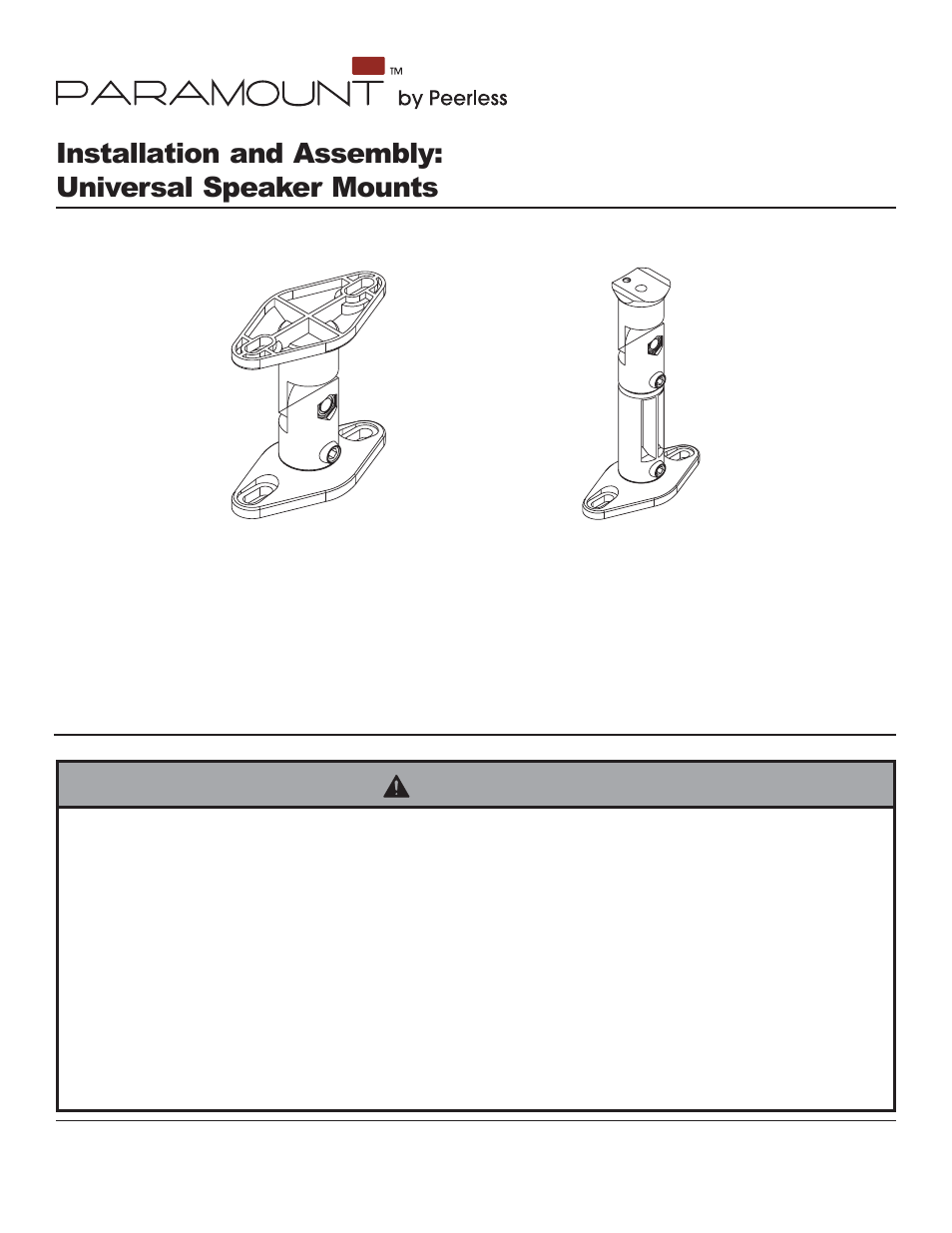 Peerless-AV PSP5-W - Installation User Manual | 18 pages