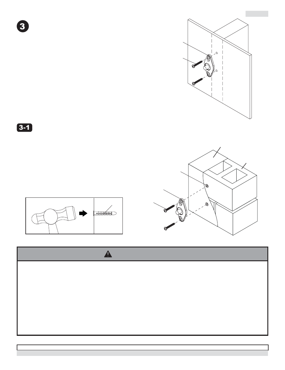 Advertencia, Instalar la placa de montaje a la pared o al techo | Peerless-AV PSP5-W - Installation User Manual | Page 11 / 18