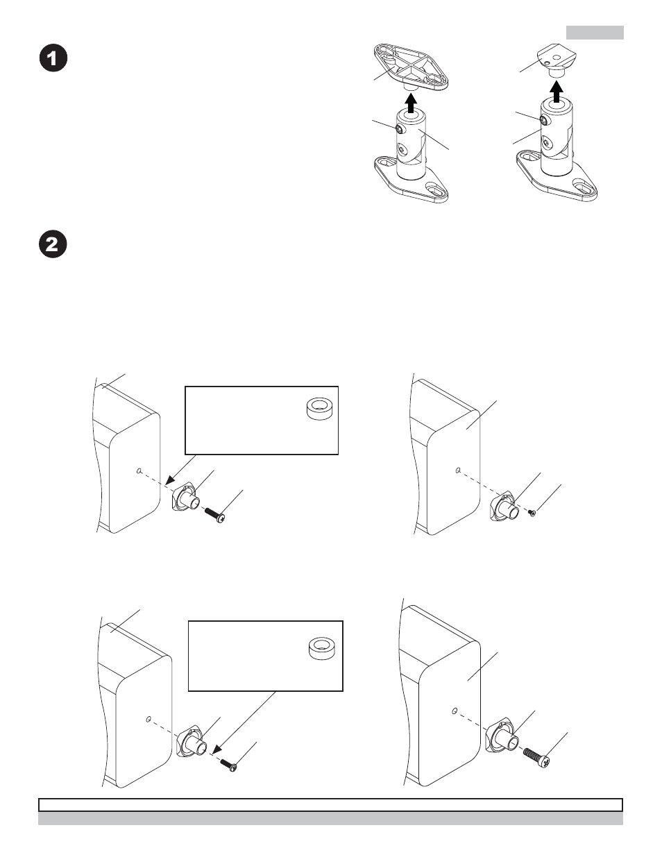 1b a c ou d, Bf b g | Peerless-AV PSP5-W - Installation User Manual | Page 15 / 18