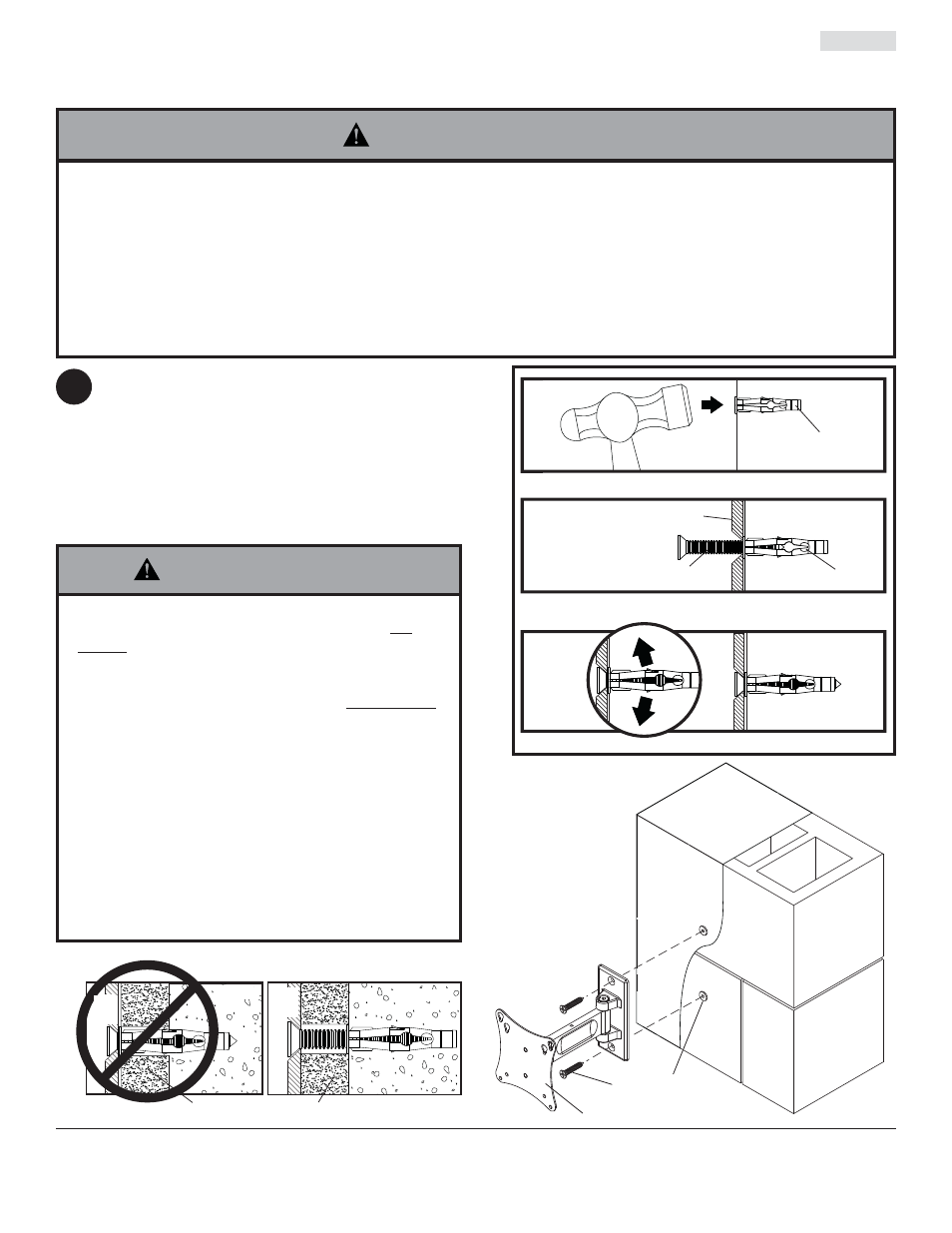 Advertencia, Aa f d, Daa f 1 | Peerless-AV PP730-S - Installation User Manual | Page 10 / 20