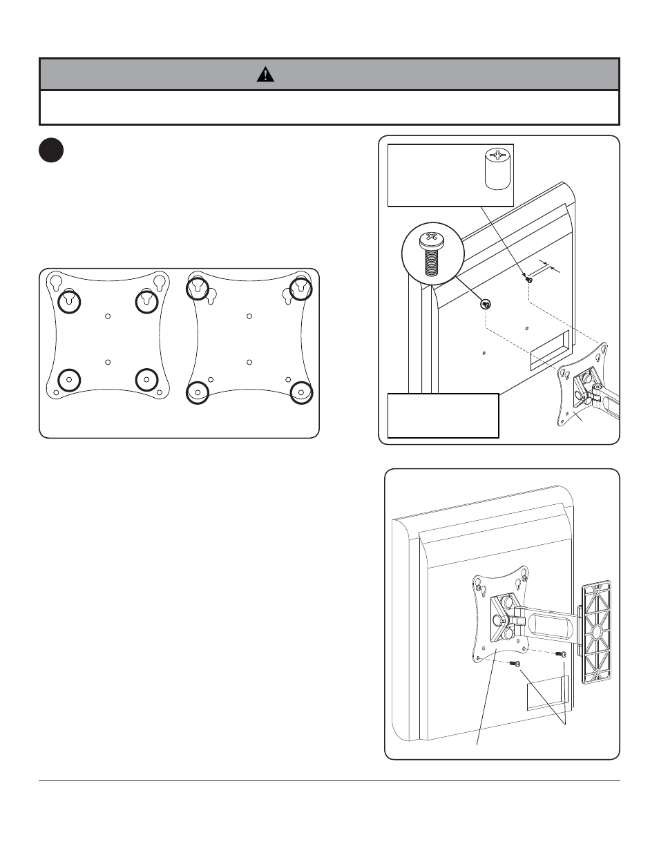 Warning, A or b | Peerless-AV PP730-S - Installation User Manual | Page 5 / 20