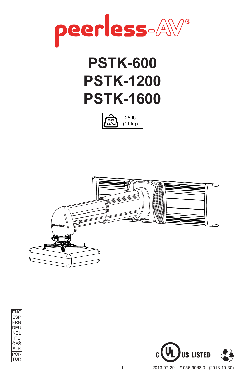 Peerless-AV PSTK-600 - Installation User Manual | 28 pages