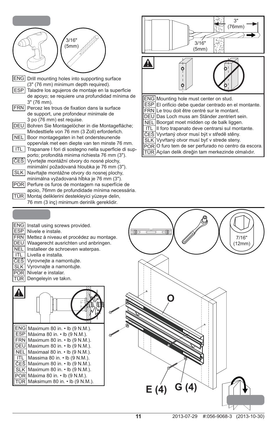 1 2a-4, 2a-3, Og (4) e (4) | Peerless-AV PSTK-600 - Installation User Manual | Page 11 / 28