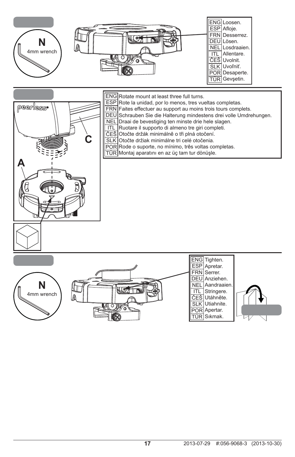 2 4-3 5 a | Peerless-AV PSTK-600 - Installation User Manual | Page 17 / 28