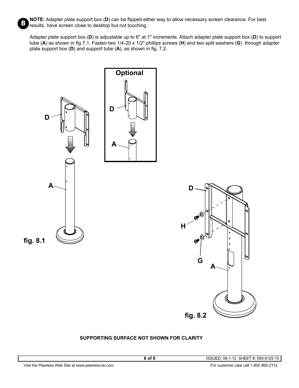 Peerless-AV HP432 - Installation User Manual | Page 6 / 7