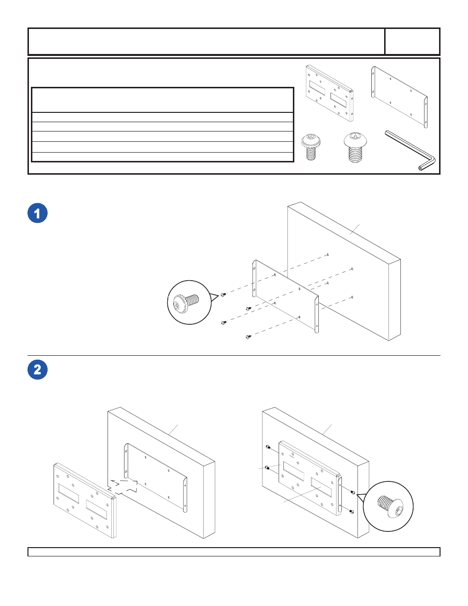 Peerless-AV PLP-V100 - Installation User Manual | 1 page