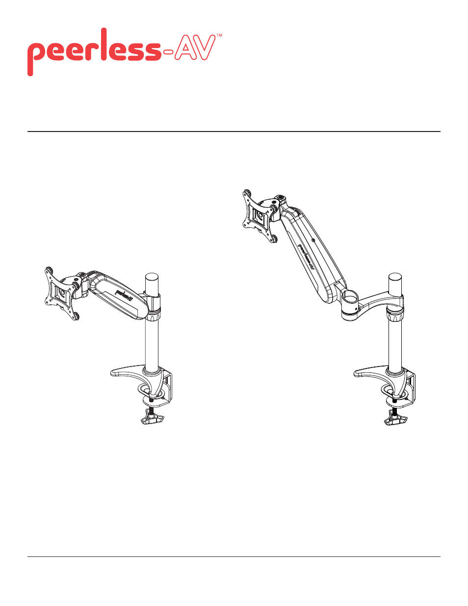 Peerless-AV LCT620A - Installation User Manual | 8 pages