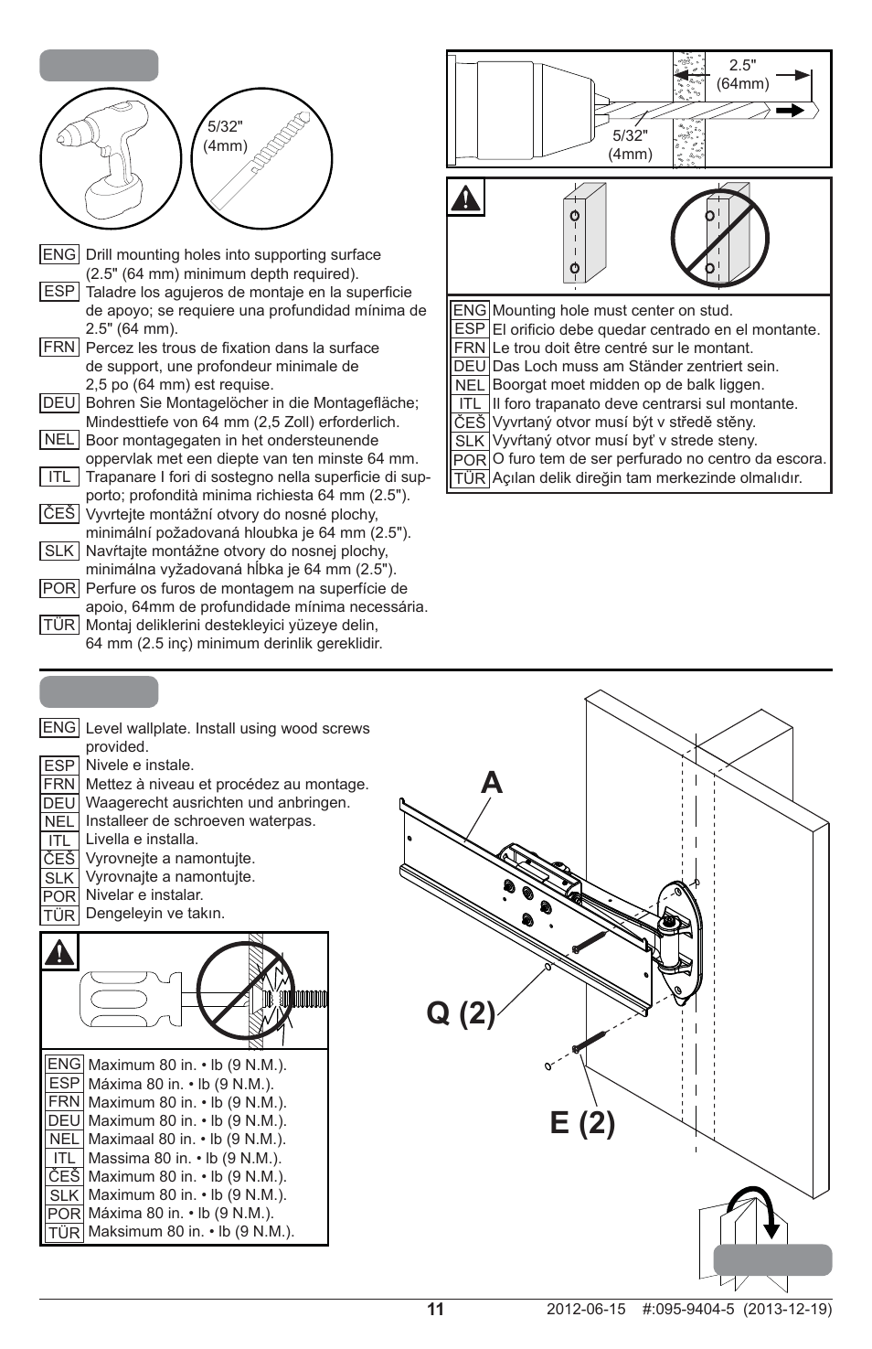 1a-3 1a-4, E (2) q (2) a 2 | Peerless-AV SP746PU - Installation User Manual | Page 11 / 24