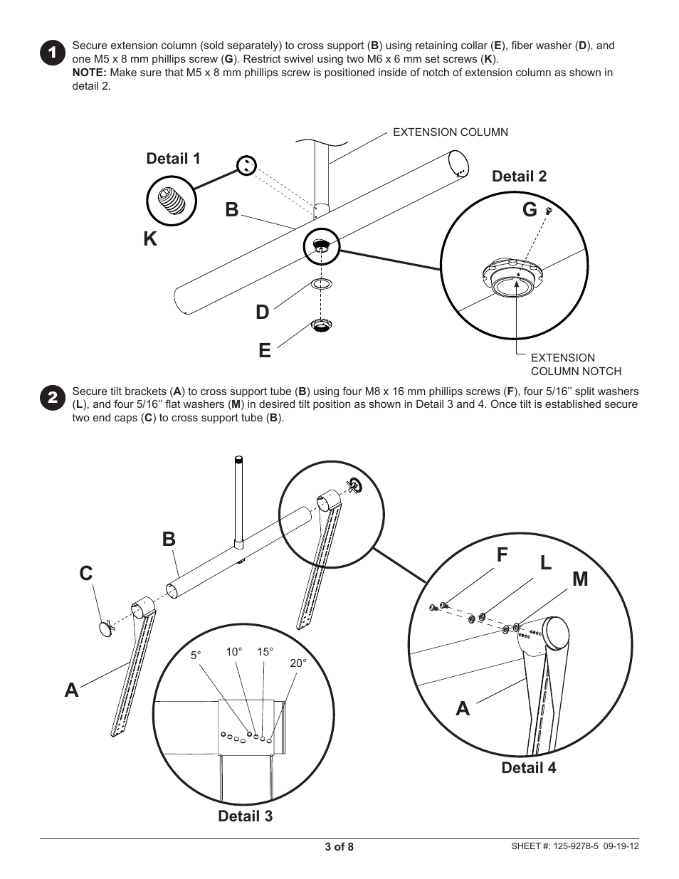 Al m f | Peerless-AV DS-VWT955-2X2 - Installation User Manual | Page 3 / 8