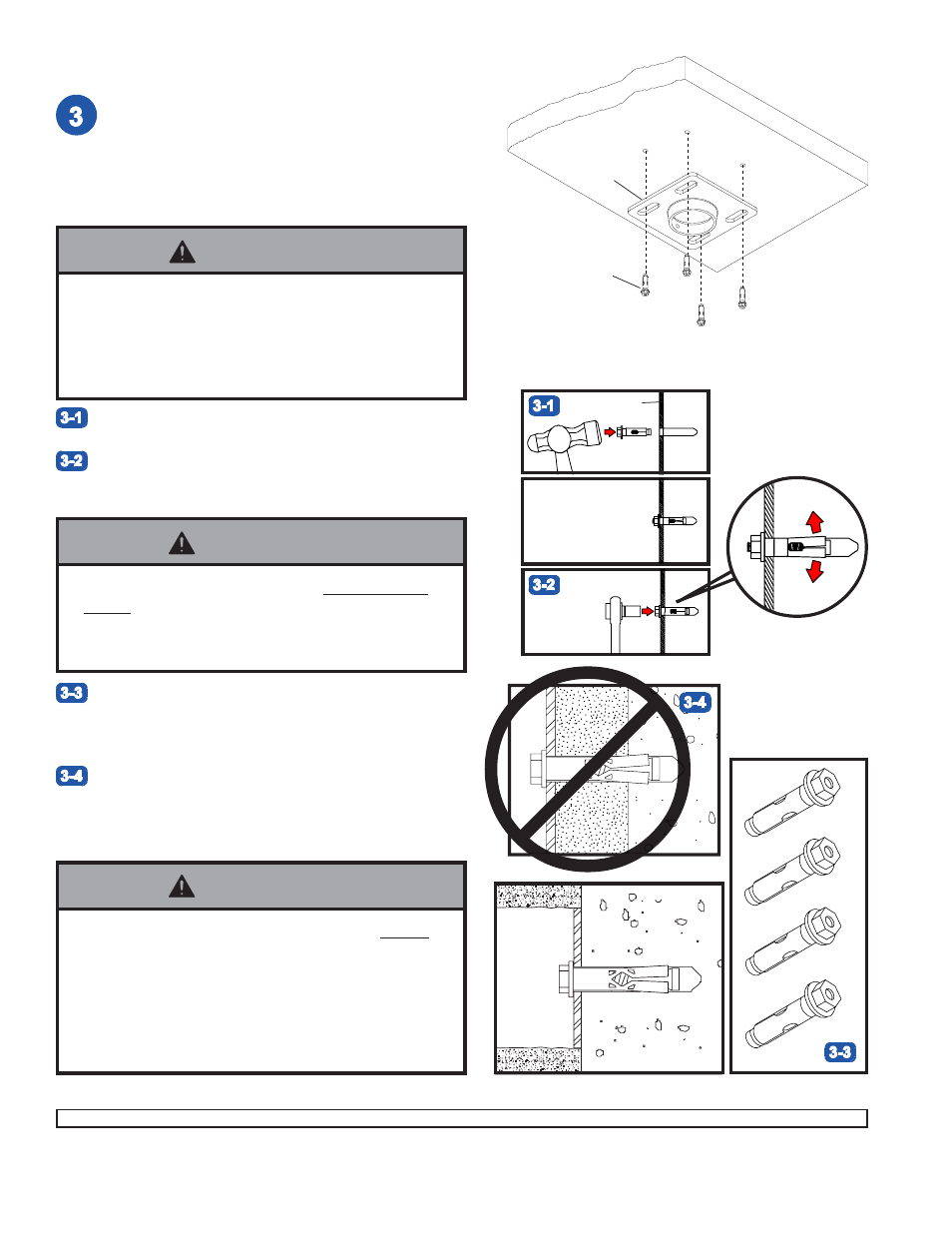 Warning | Peerless-AV CMJ310 - Installation User Manual | Page 2 / 2