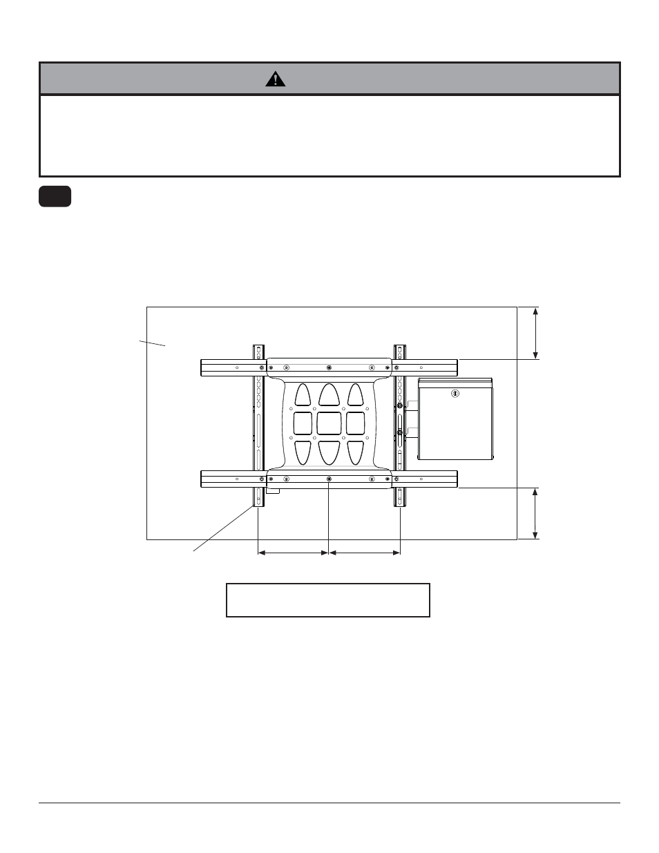 Warning, Installing adapter brackets to display 5-1, Xy y | Peerless-AV WL-ESA763PU-200 - Installation User Manual | Page 10 / 25