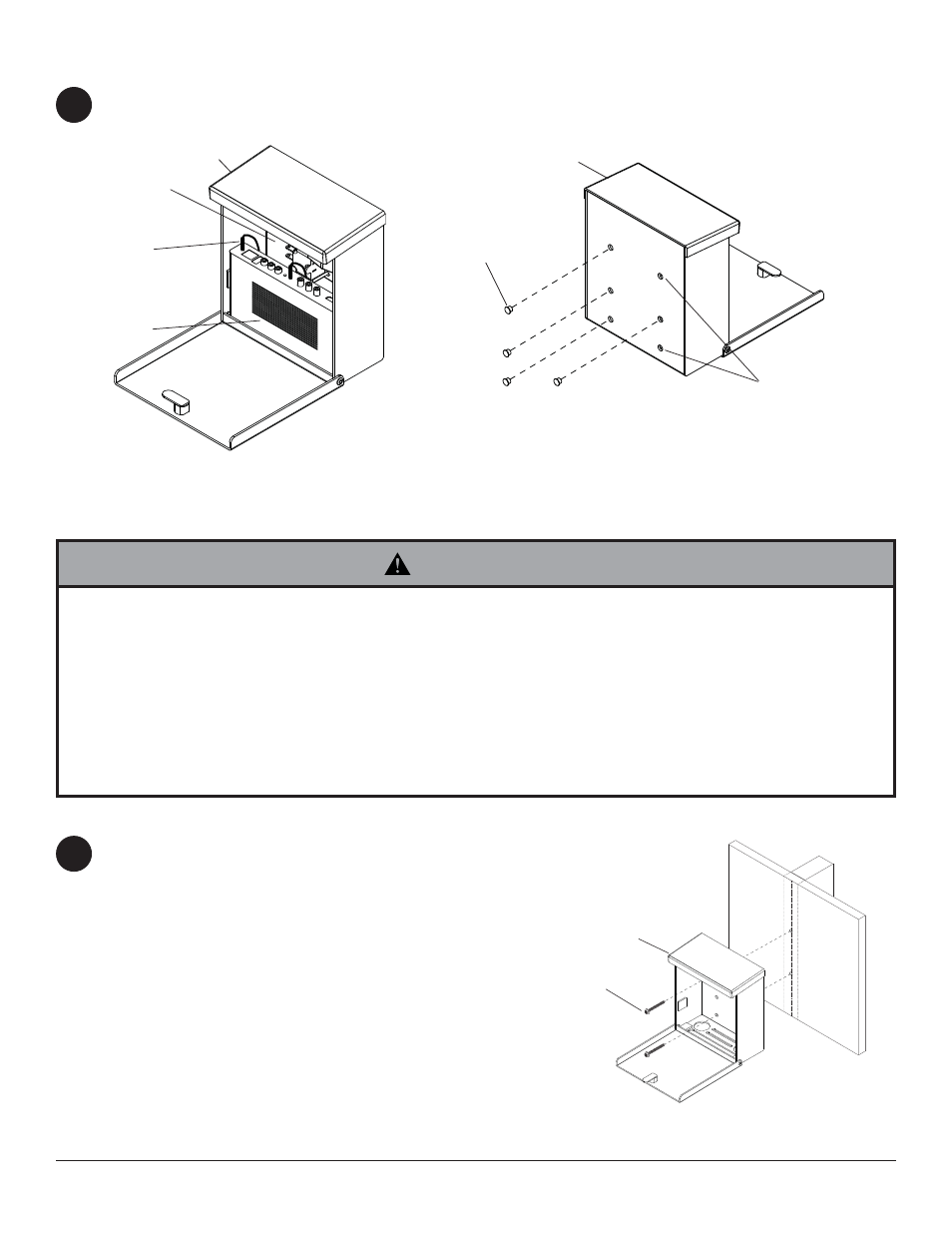 Warning, Nu n | Peerless-AV WL-ESA763PU-200 - Installation User Manual | Page 16 / 25