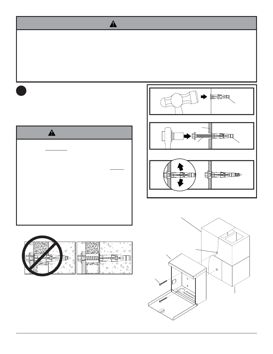 Warning, Nw v | Peerless-AV WL-ESA763PU-200 - Installation User Manual | Page 17 / 25