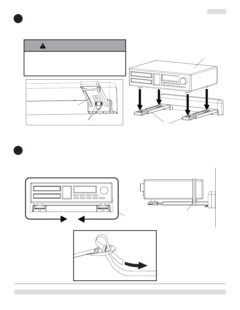 Advertencia, 5fi g 5.2, Fi g 5.1 | Instalación de la correa de seguridad, Fi g 6.3 | Peerless-AV PS200 - Installation User Manual | Page 14 / 21