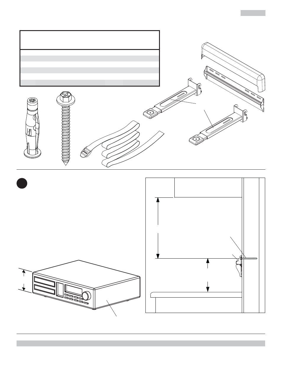 Liste des pièces | Peerless-AV PS200 - Installation User Manual | Page 17 / 21
