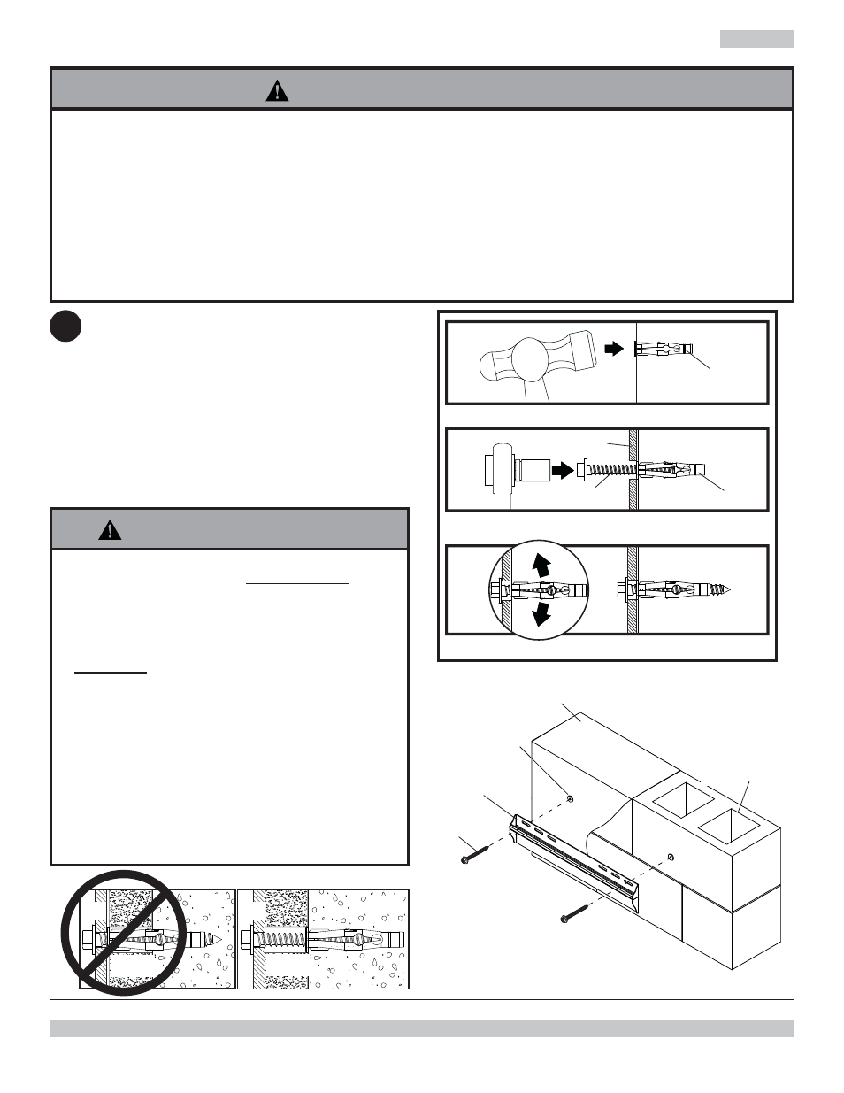 Avertissement, Eb d, Bd e | Peerless-AV PS200 - Installation User Manual | Page 19 / 21