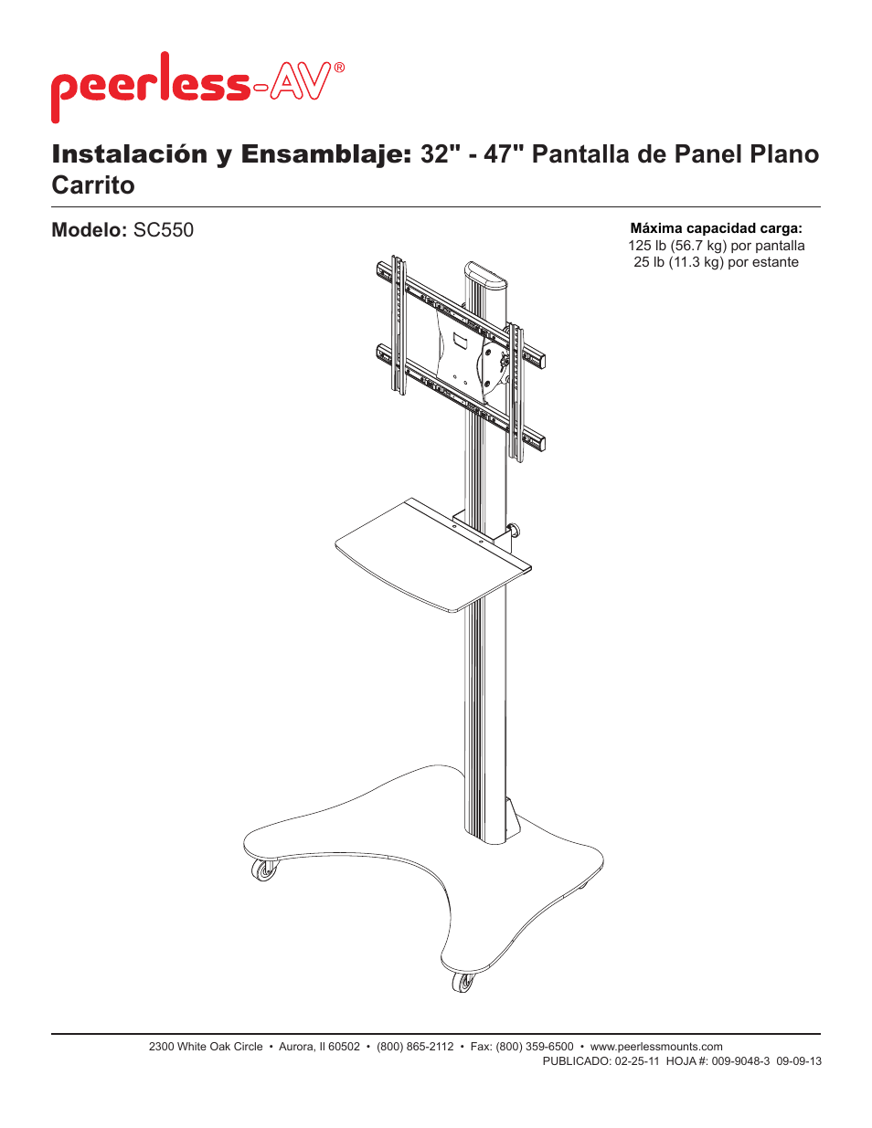 Peerless-AV SC550 - Installation User Manual | Page 12 / 35