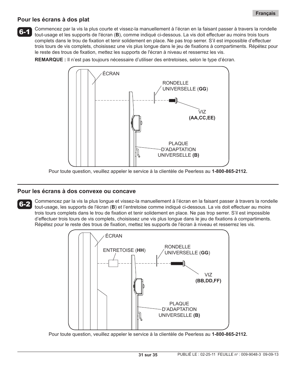 Peerless-AV SC550 - Installation User Manual | Page 31 / 35