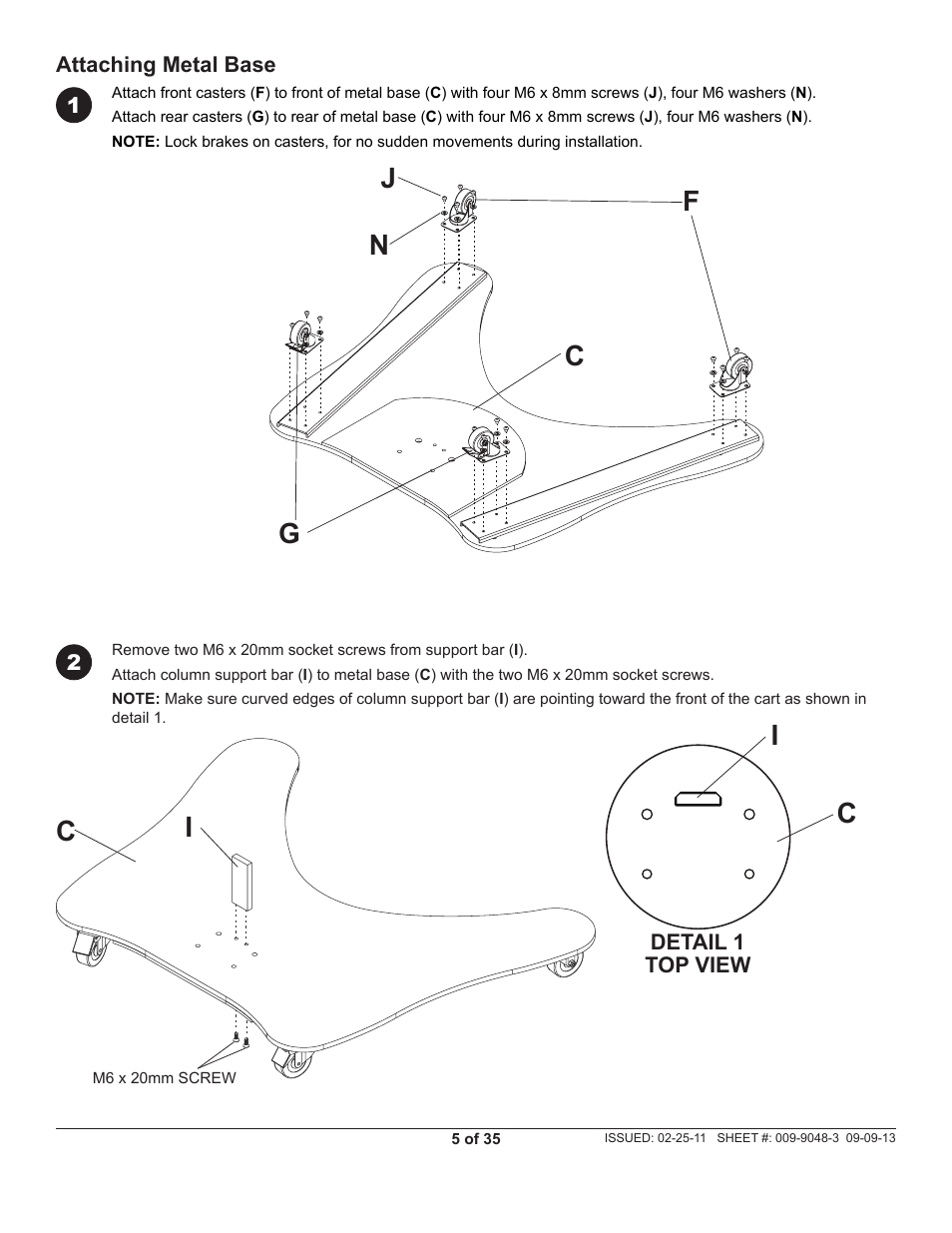 Peerless-AV SC550 - Installation User Manual | Page 5 / 35